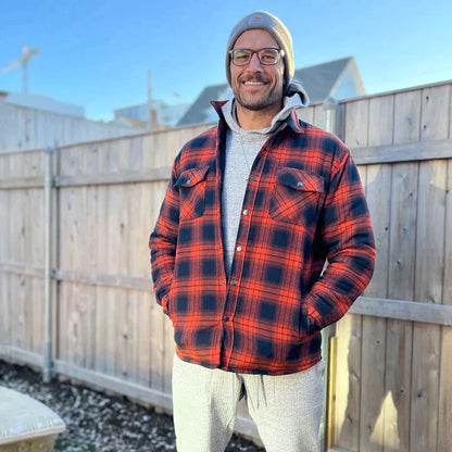 🎅Promotion de Noël 40% de réduction🎊Veste chemise en flanelle pour homme