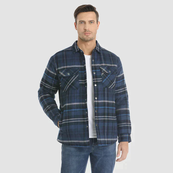 🎅Promotion de Noël 40% de réduction🎊Veste chemise en flanelle pour homme