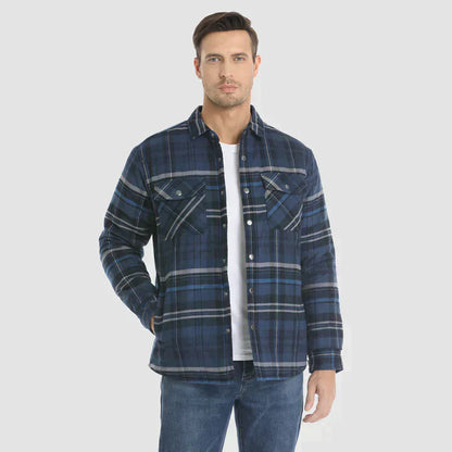 🎅Promotion de Noël 40% de réduction🎊Veste chemise en flanelle pour homme
