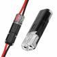 Connecteur à double filetage avec boucle de verrouillage