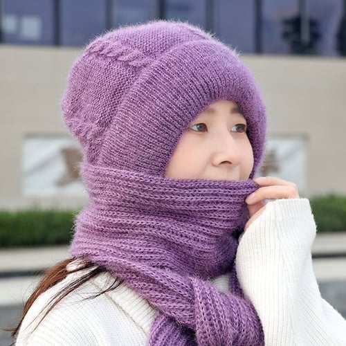 Bonnet Coupe-vent avec Écharpe pour Protection Complète de l'oreille
