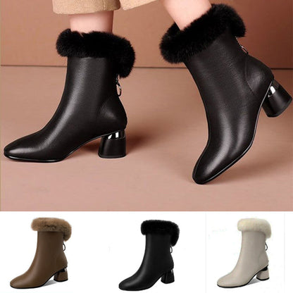 [🔥Prix le plus bas d'aujourd'hui]BOTTES EN CUIR ÉLÉGANTES FRANÇAISES NOUVEAU STYLE 2024💕