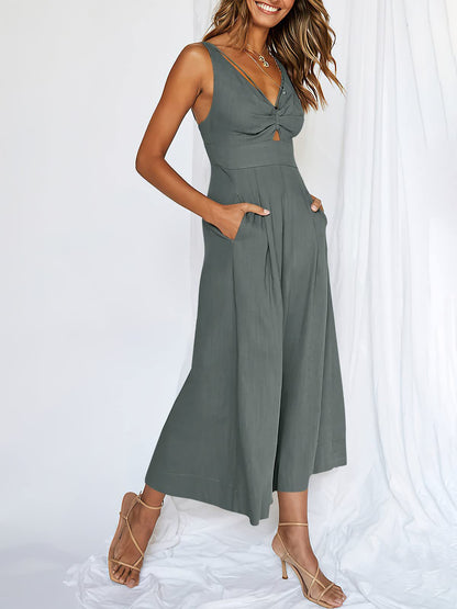 🔥Ventes chaudes🔥 Combinaisons à taille haute et découpes à col en V