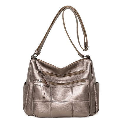 Sacs à bandoulière assortis en cuir souple à la mode