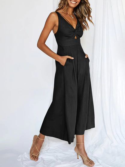 🔥Ventes chaudes🔥 Combinaisons à taille haute et découpes à col en V