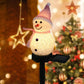 Vente de Noel - Lampe bonhomme de neige solaire et étanche