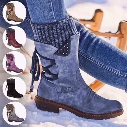 Bottes Chaudes à Pieds Larges Pour Femmes, Automne Et Hiver
