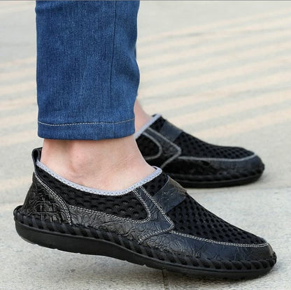 Crocodile Chaussures décontractées pour hommes en maille respirante et confortable