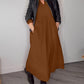 Robe élégante à manches longues et col en V