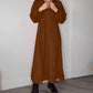 Robe élégante à manches longues et col en V
