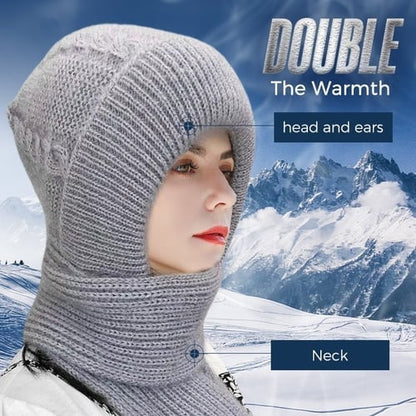 Bonnet Coupe-vent avec Écharpe pour Protection Complète de l'oreille