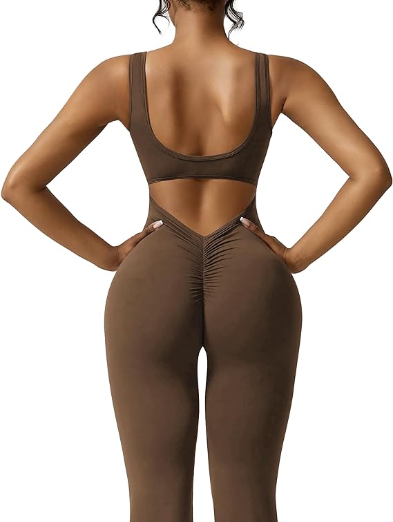 🔥Robe une pièce sexy dos nu, bas rétréci, yoga une pièce.