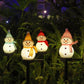 Vente de Noel - Lampe bonhomme de neige solaire et étanche