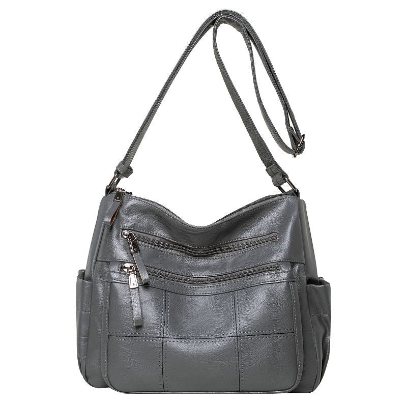 Sacs à bandoulière assortis en cuir souple à la mode