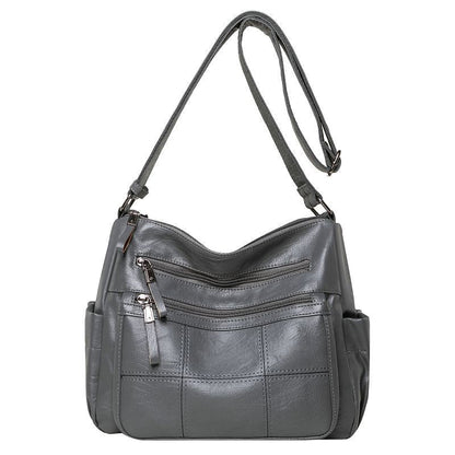 Sacs à bandoulière assortis en cuir souple à la mode