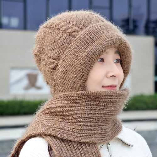 Bonnet Coupe-vent avec Écharpe pour Protection Complète de l'oreille