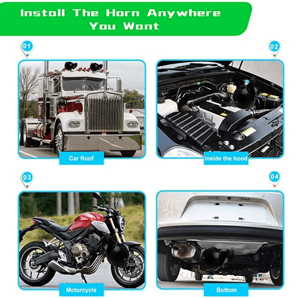 120DB Avertisseur à vis sans fin Auto Dual Tone 💥ACHETEZ 1 OBTENEZ 1 GRATUIT💥