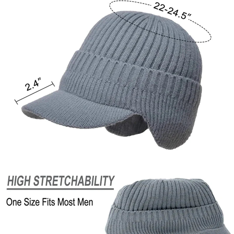 Chapeau tricoté de protection d'oreille élastique chaud☃️ Achetez-en 2, livraison gratuite🔥