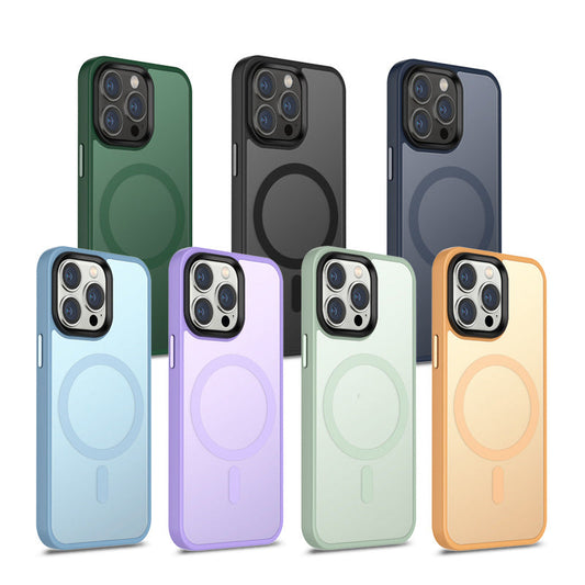 Etui magnétique givré pour iPhone