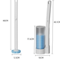 Ensemble de brosse de toilette à tête de brosse de rechange jetable