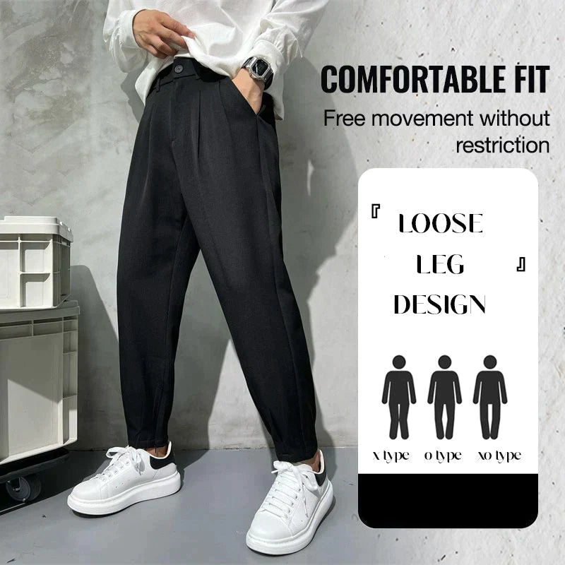Men's Autumn Super Comfortable Loose-Fit Jogger Pants-7