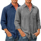 Chemise en denim pour hommes [manches longues]-11