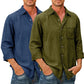 Chemise en denim pour hommes [manches longues]-3