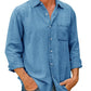 Chemise en denim pour hommes [manches longues]-4