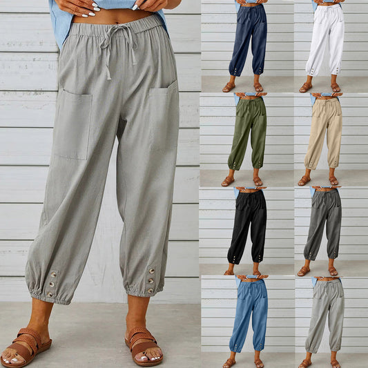 🔥Nouvelle Arrivée🔥Pantalon ample droit à jambe large pour femmes