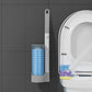 Ensemble de brosse de toilette à tête de brosse de rechange jetable
