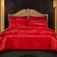 Ensemble de quatre pièces satin jacquard de luxe européen🔥Livraison gratuite