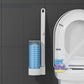 Ensemble de brosse de toilette à tête de brosse de rechange jetable