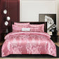 Ensemble de quatre pièces satin jacquard de luxe européen🔥Livraison gratuite