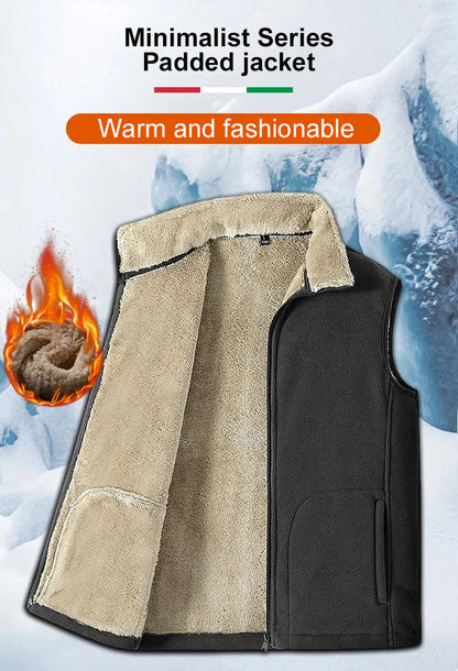 Gilet en laine d'agneau pour hommes-Livraison gratuite