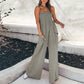 Mesdames Gather Top Jumpsuit jambe large