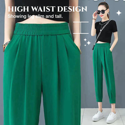 Pantalon droit décontracté respirant et extensible pour femmes (49 % de réduction)