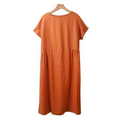 Venta caliente-Vestido de Lino y Algodón Estilo Japonés 🔥Achetez 2 livraison gratuite🔥