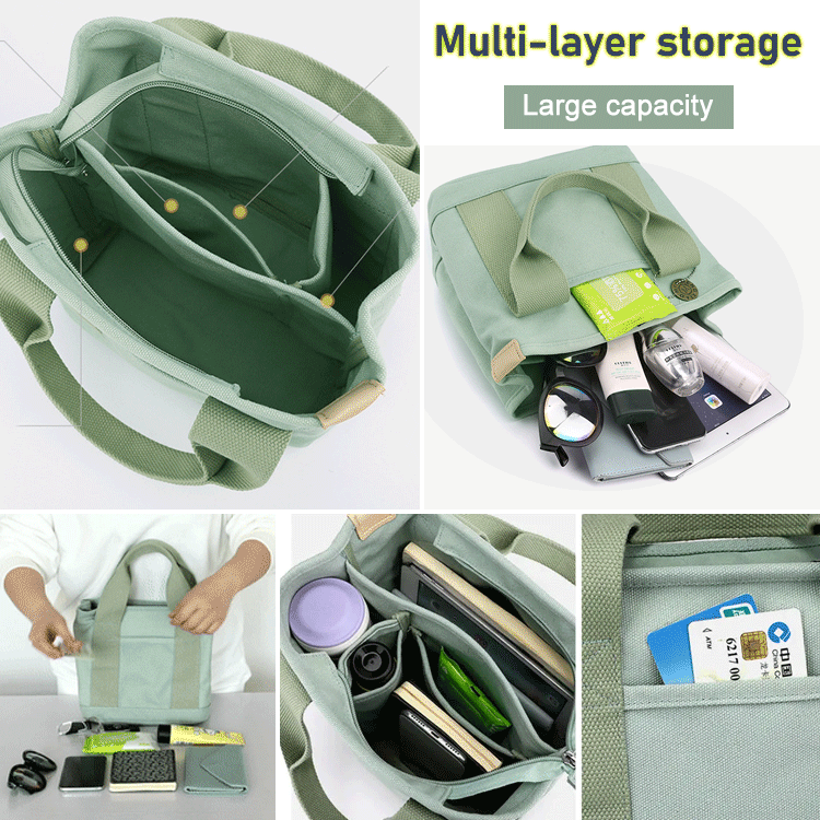【Japonais fait à la main】Sac à main multi-poches de grande capacité