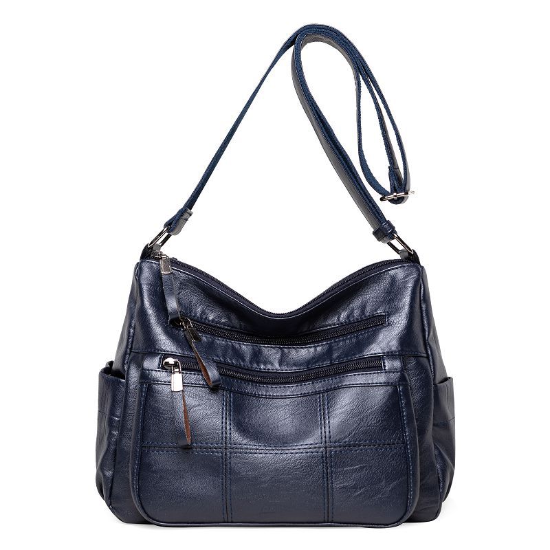 Sacs à bandoulière assortis en cuir souple à la mode