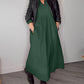 Robe élégante à manches longues et col en V