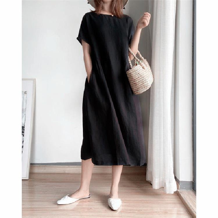 Venta caliente-Vestido de Lino y Algodón Estilo Japonés 🔥Achetez 2 livraison gratuite🔥