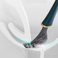 Brosse de toilette flexible en silicone flexible moderne