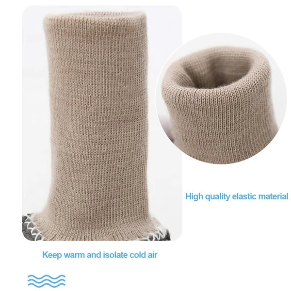 👶Chaussettes et chaussures chaudes en fourrure pour bébé 🔥Deux pièces 8% de réduction