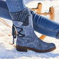 Bottes Chaudes à Pieds Larges Pour Femmes, Automne Et Hiver