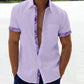Soldes d'été - 49 % OFF💥 --- Chemise boutonnée à col écossais décontracté pour homme-8