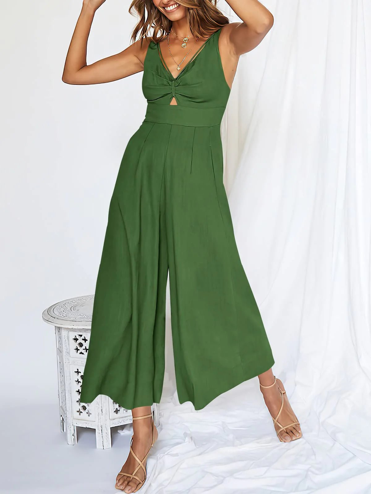 🔥Ventes chaudes🔥 Combinaisons à taille haute et découpes à col en V