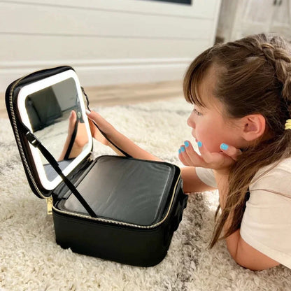 Trousse de Maquillage de Voyage avec Miroir LED Lumineux 💗Livraison gratuite