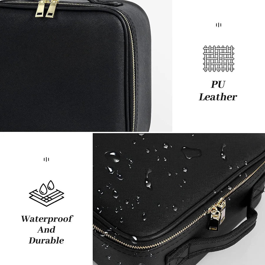 Trousse de Maquillage de Voyage avec Miroir LED Lumineux 💗Livraison gratuite