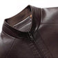 Manteau de veste en cuir à doublure chaude en peluche pour hommes - cadeau pour lui!