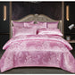 Ensemble de quatre pièces satin jacquard de luxe européen🔥Livraison gratuite
